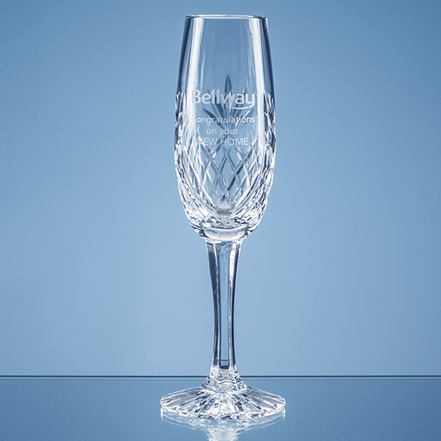 165ml Blenheim Lead Crystal Panel Champagne